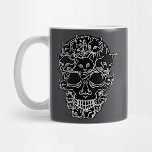 Skulls Cat Pattern Mug